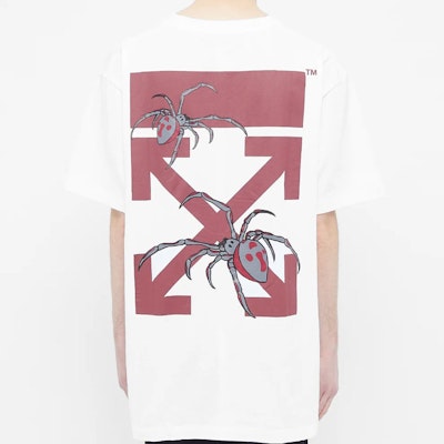 Off-White Oversized Fit Arachno Arrows T-Shirt White Lookbook Off-White Oversized Fit Arachno Arrows T-Shirt White