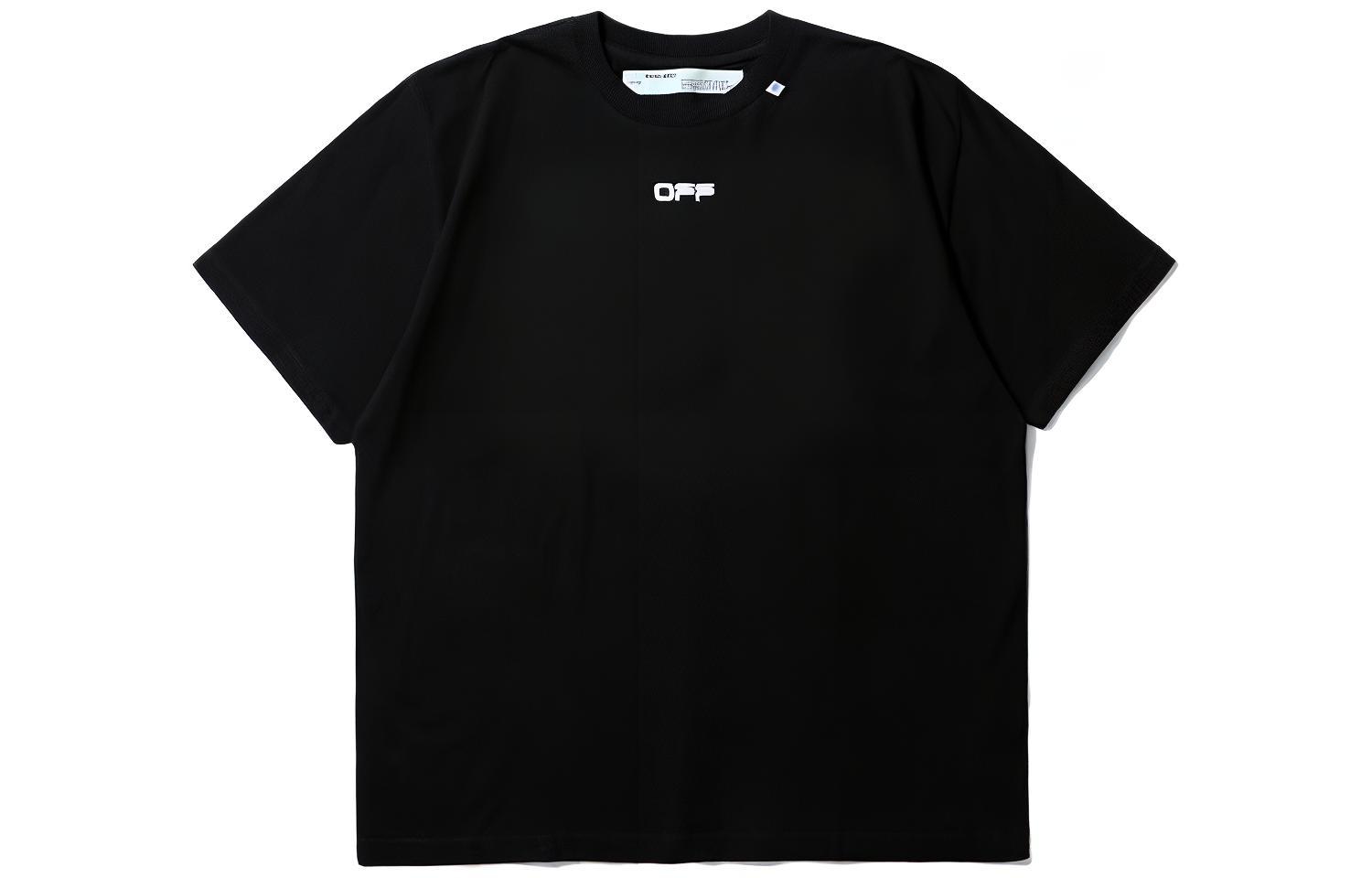 Order 오프화이트 오버핏 카라바조 스퀘어 티셔츠 블랙/멀티컬러 OMAA038S201850051088