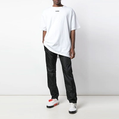 Off-White Oversized Fit Caravaggio Square T-Shirt White/Black Lookbook Off-White Oversized Fit Caravaggio Square T-Shirt White/Black