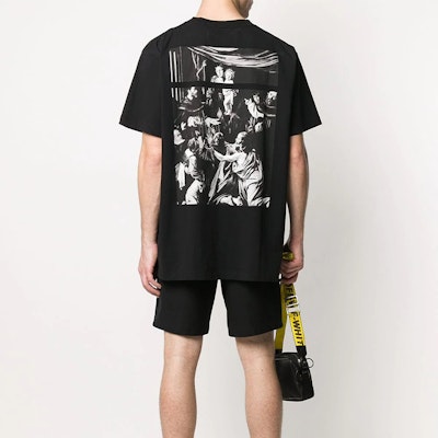 Off-White Oversized Fit Caravaggio Square T-Shirt Black/Multicolor Purchase Off-White Oversized Fit Caravaggio Square T-Shirt Black/Multicolor