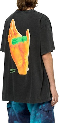 Off-White Oversized Fit Hand T-Shirt Black/Multicolor Shop Off-White Oversized Fit Hand T-Shirt Black/Multicolor
