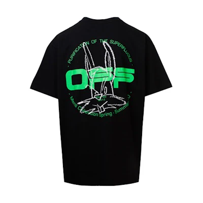 Off-White Oversized Fit Harry The Bunny T-Shirt Black/Multicolor