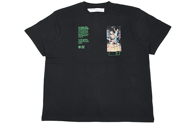 Order オフホワイト Pascal オーバーサイズTシャツ (黒/マルチ) OMAA038R201850141088