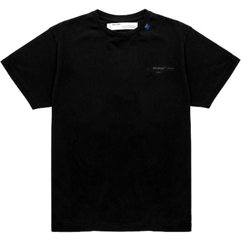 Off-White Oversized Fit Unfinished T-Shirt Black/White