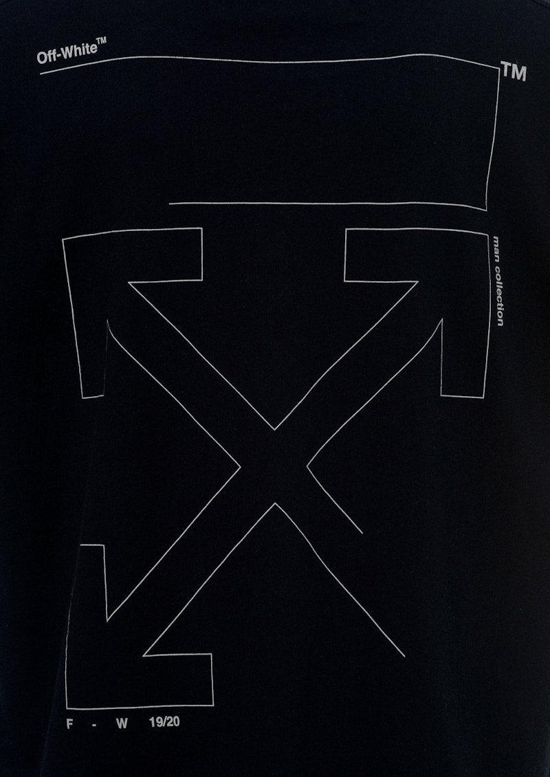 Lookbook オフホワイト オーバーサイズ 未完成Tシャツ 黒/白
