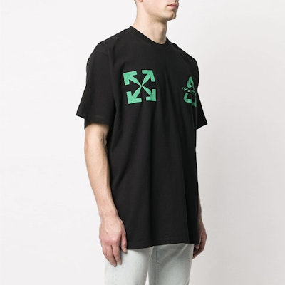 Off-White Oversized Fit Universal Key T-Shirt Black/Green Lookbook Off-White Oversized Fit Universal Key T-Shirt Black/Green
