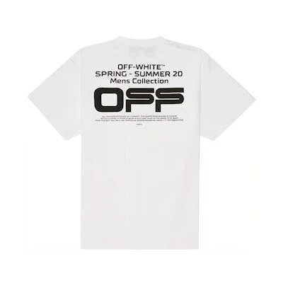 Off-White Oversized Fit Wavy Line T-Shirt White