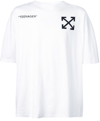 Off-White Oversized Flamed Bart T-Shirt White/Multicolor Buy Off-White Oversized Flamed Bart T-Shirt White/Multicolor