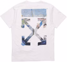 Order OFF-WHITE Oversized Graphic Arrow Cotton T-Shirt White - Loose Fit OMAA038R191850120288