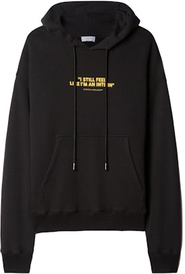 OFF-WHITE Hoodie Oversized Hitam dengan Cetak Huruf dan Slogan OMBB085F23FLE0261065 Order OFF-WHITE Hoodie Oversized Hitam dengan Cetak Huruf dan Slogan OMBB085F23FLE0261065