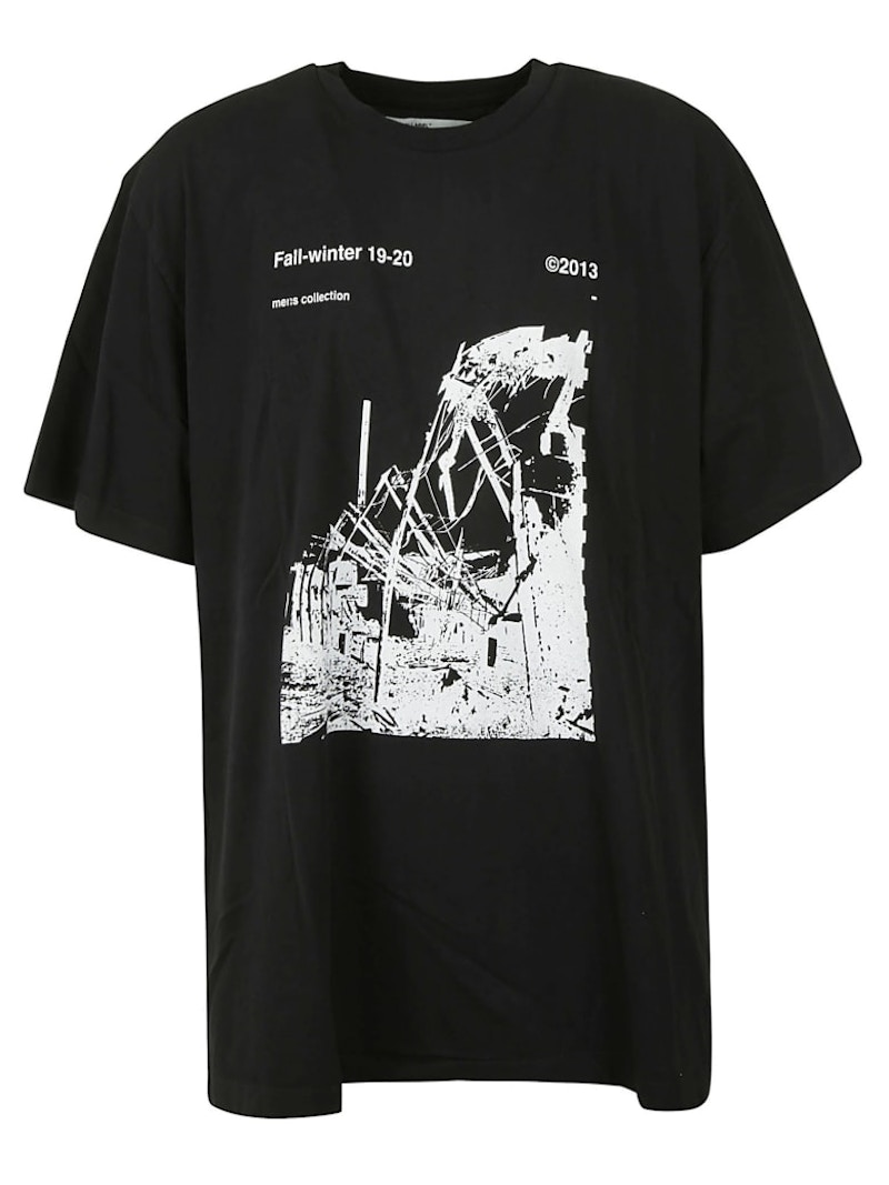 Off-White Oversized Ruined Factory T-Shirt Black/White