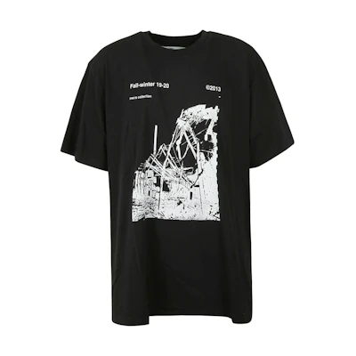 Off-White Oversized Ruined Factory T-Shirt Black/White