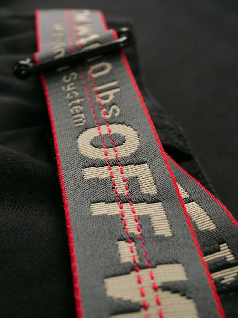 Off-White OW Belted Chino Pants Black 圖 3
