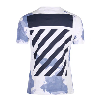 OFF-WHITE 白色泼漆斜纹短袖T恤 OMAA002F161970239932 Lookbook OFF-WHITE 白色泼漆斜纹短袖T恤 OMAA002F161970239932