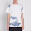Shop OFF-WHITE 白色泼漆斜纹短袖T恤 OMAA002F161970239932