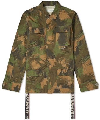 Off-White Paintbrush Camouflage Field Jacket Camouflage Buy Off-White Paintbrush Camouflage Field Jacket Camouflage