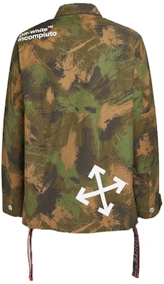 Off-White Paintbrush Camouflage Field Jacket Camouflage Order Off-White Paintbrush Camouflage Field Jacket Camouflage