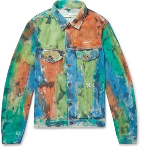 Chaqueta Vaquera Desgastada Pintada Off-White Multicolor Denim. Buy Chaqueta Vaquera Desgastada Pintada Off-White Multicolor Denim.