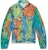 Off-White Painted Distressed Denim Trucker Jacket Multicolor