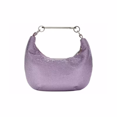 OFF-WHITE Paperclip Embellished Shoulder Bag Lilac Purple
