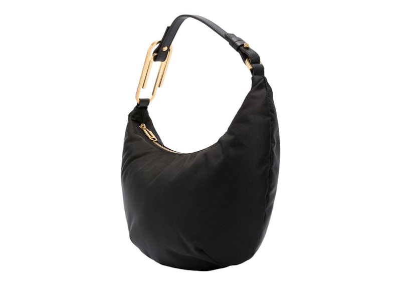 OFF-WHITE Paperclip Hobo Nylon 28 Bag Black 圖 2