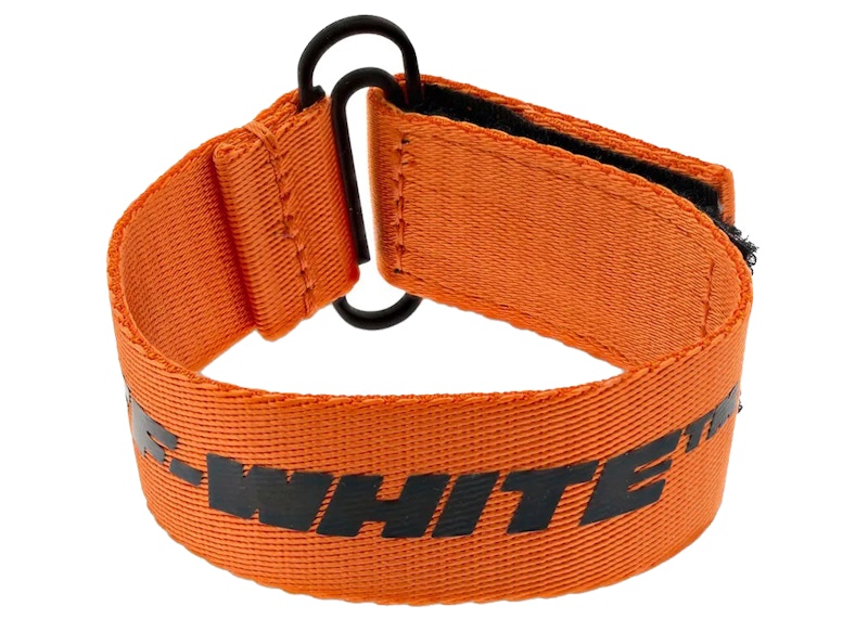 OFF-WHITE Paperclip Webbing Bracelet Orange/Black 圖 2
