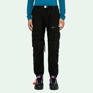 오프화이트 블랙/화이트 파라슈트 카고 팬츠 OMCF004R20G370211001 Order 오프화이트 블랙/화이트 파라슈트 카고 팬츠 OMCF004R20G370211001