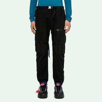 Off-White Parachute Cargo Pants Black/White Order Off-White Parachute Cargo Pants Black/White
