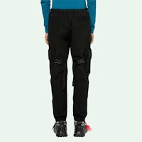 Off-White Celana Cargo Parachute Hitam/Putih OMCF004R20G370211001 Lookbook Off-White Celana Cargo Parachute Hitam/Putih OMCF004R20G370211001