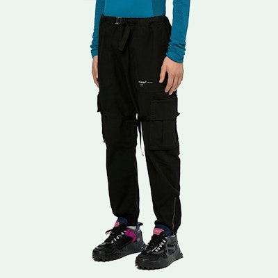 Off-White Parachute Cargo Pants Black/White Purchase Off-White Parachute Cargo Pants Black/White