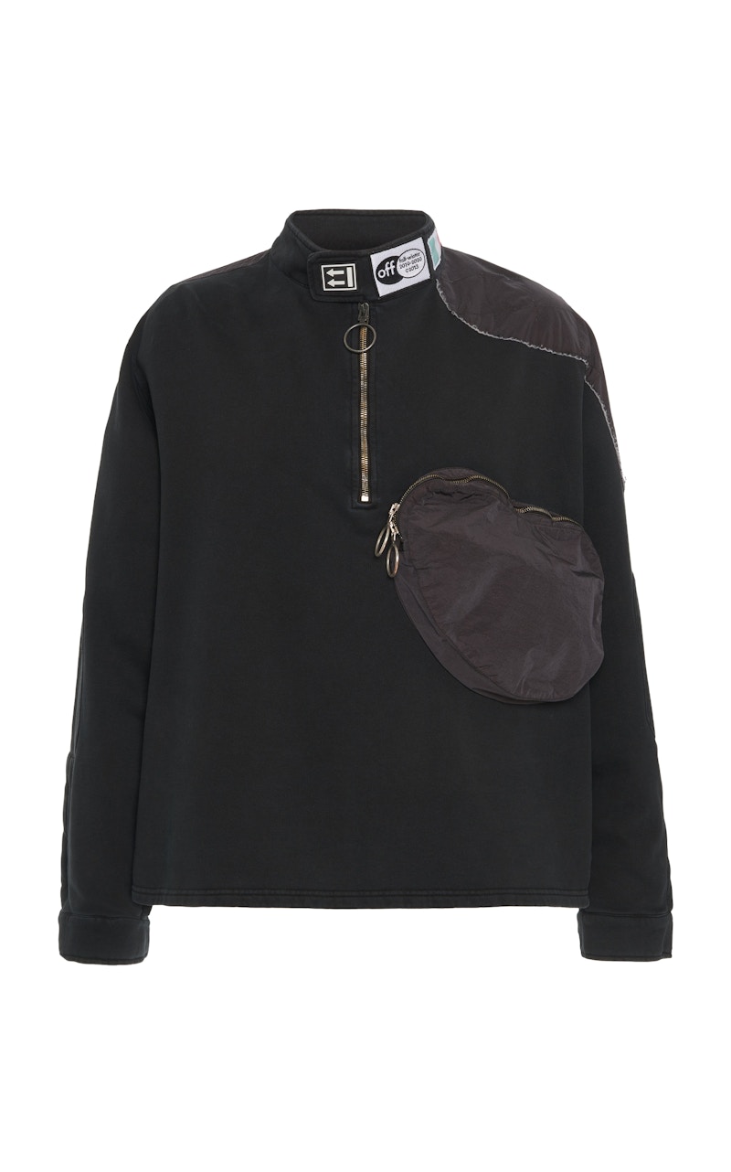 Off-White Parachute Fleece Sweatshirt Black/Black