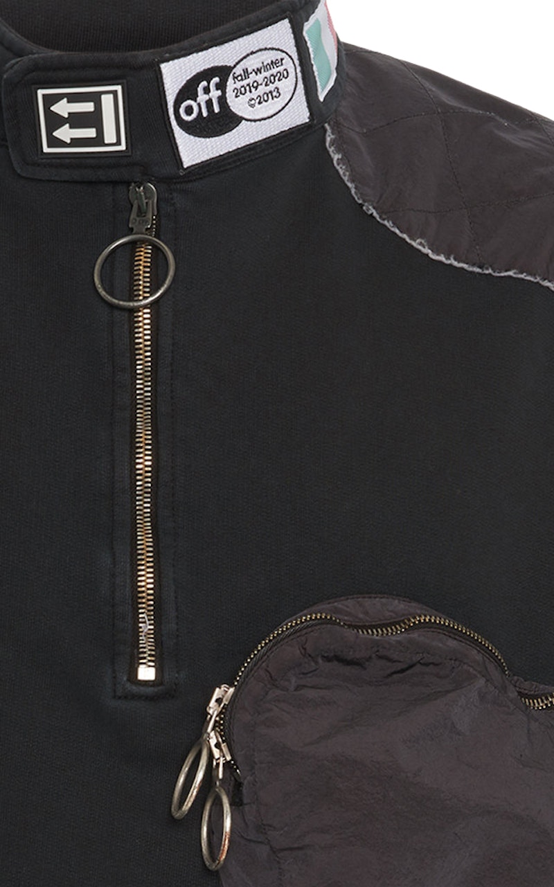 Off-White Parachute Fleece Sweatshirt Black/Black 圖 3