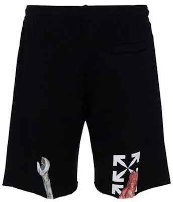 OFF-WHITE Pascal 药品印花黑色短裤 休闲装 OMCI006F20FLE0021001 Lookbook OFF-WHITE Pascal 药品印花黑色短裤 休闲装 OMCI006F20FLE0021001