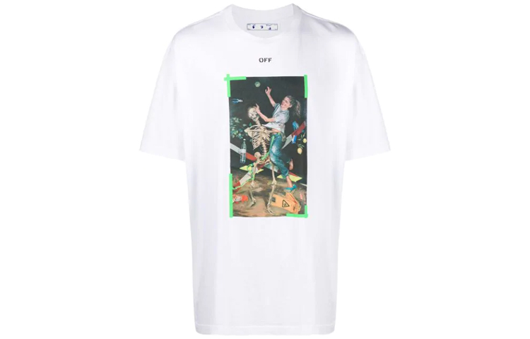 OFF-WHITE Pascal Graphic Tee SS20 White T-Shirt OMAA038F20FAB0150155 圖 2