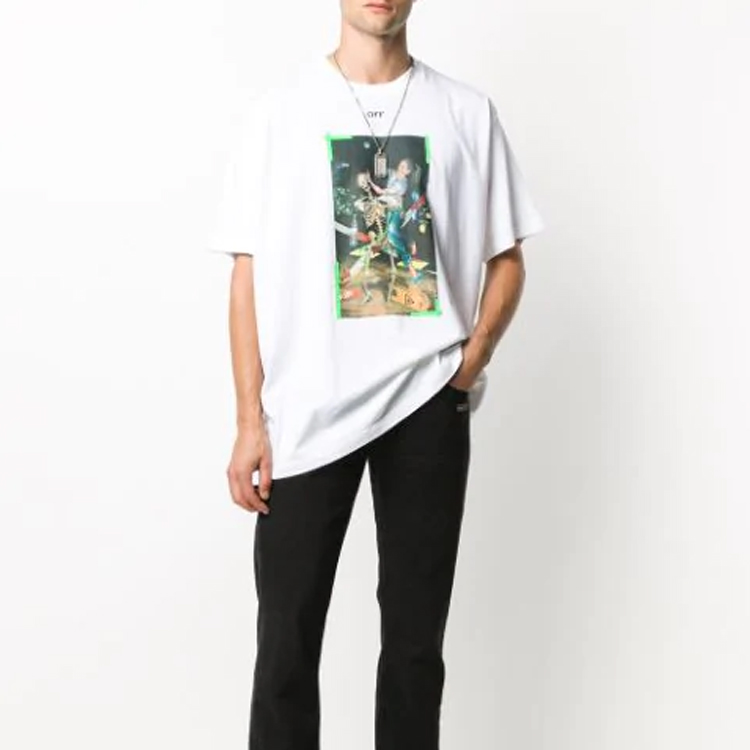 OFF-WHITE Pascal Graphic Tee SS20 White T-Shirt OMAA038F20FAB0150155 圖 3