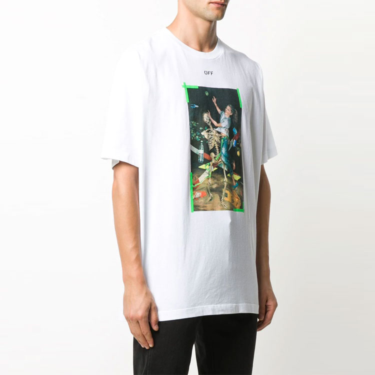 OFF-WHITE Pascal Graphic Tee SS20 White T-Shirt OMAA038F20FAB0150155 圖 4