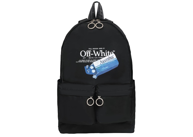OFF-WHITE Pascal Medicine Backpack Black/White