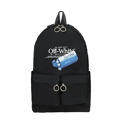OFF-WHITE Pascal Medicine Backpack Black/White