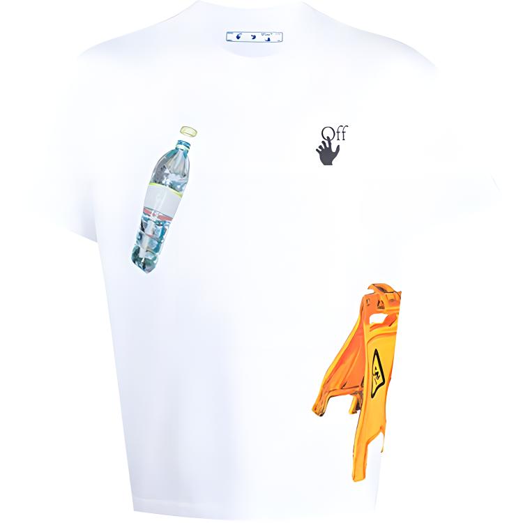 OFF-WHITE Pascal Medicine Printed Crewneck T-Shirt White FW20 OMAA038F20FAB0030110 圖 2