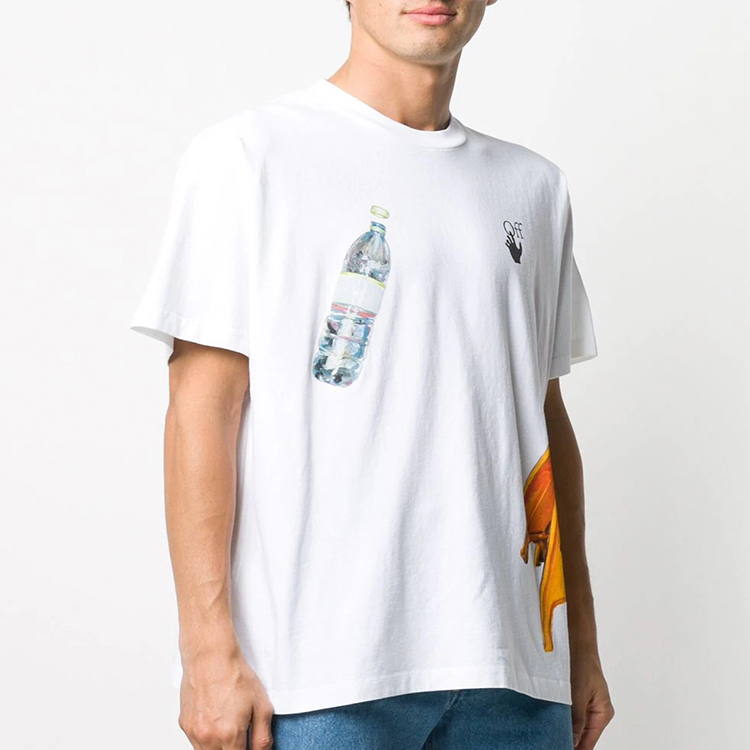 OFF-WHITE Pascal Medicine Printed Crewneck T-Shirt White FW20 OMAA038F20FAB0030110 圖 4