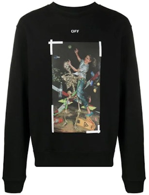 Sudadera Gráfica Negra OFF-WHITE Pascal Painting FW20 Pullover. OMBA025F20FLE0121001 Buy Sudadera Gráfica Negra OFF-WHITE Pascal Painting FW20 Pullover. OMBA025F20FLE0121001