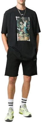 OFF-WHITE Pascal Painting Print Tee Black Shop OFF-WHITE Pascal Painting Print Tee Black