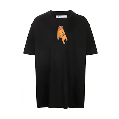 OFF-WHITE Pascal Skull Print Oversized Short Sleeve Tee - Black OMAA038F20FAB0011010