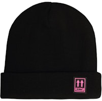 Off-White Patch Beanie Black/Pink Off-White Patch Beanie Black/Pink