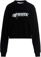 Off-White Pen Logo Crop Crewneck 'Black/White' Off-White Pen Logo Crop Crewneck 'Black/White'