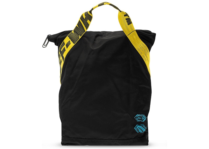 Buy OFF-WHITE Beg Galas Cetakan Logo Applique Hitam/Kuning