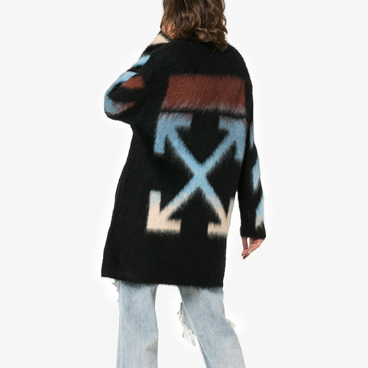 Purchase 오프화이트 프린티드 니트 드레스 블랙 OWHE009F18B740711088