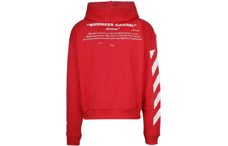 OFF-WHITE Printed Red Hoodie for Men OMBB037F181920112030 圖 3