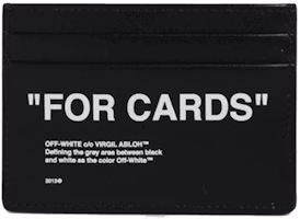 OFF-WHITE Quote "FOR CARDS" Card Holder (2 Slot) Black OFF-WHITE Quote "FOR CARDS" Card Holder (2 Slot) Black