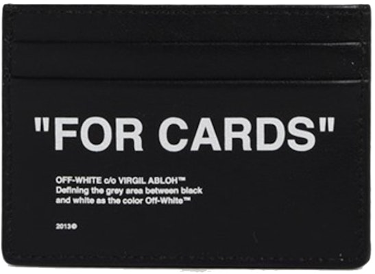 OFF-WHITE 'FOR CARDS' Dompet Kartu (2 Slot) Hitam Buy OFF-WHITE 'FOR CARDS' Dompet Kartu (2 Slot) Hitam